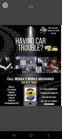 Mechanic Services, Mecanico, Will Come to You, Credit/Debit Card Accepted (Van Nuys, North Hollywood, Panorama City, Reseda, Northridge)