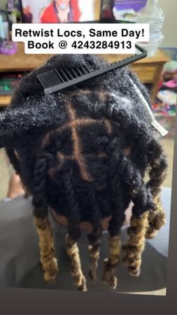 Same Day Braids or Retwist (Los Angeles)