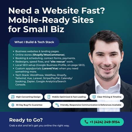 LA Web Designer and Developer for Fast, Mobile-Ready Sites