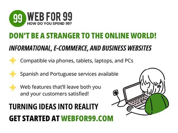 $99 Starter Website, Business Website, eCommerce Website, Call Now (Los Angeles, San Fernando, West Side-South Bay, San Gabriel)