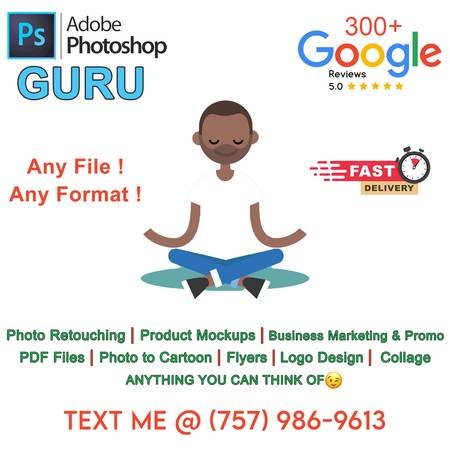 Photoshop Expert for Hire, Fast, Reliable and Highly Rated on Google (Hermosa Beach)