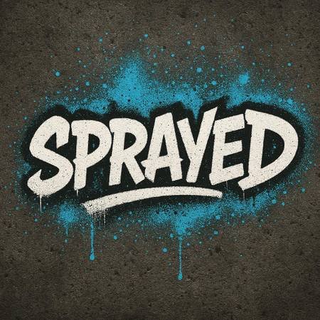 Sprayed Graffiti Art for Pop Up Parties and Events