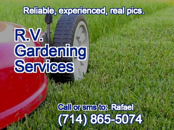 RV PRO Trees, Gardening, Maintenance, Hauling, more. Dependable. (Long Beach LA, Orange County cities, more.)