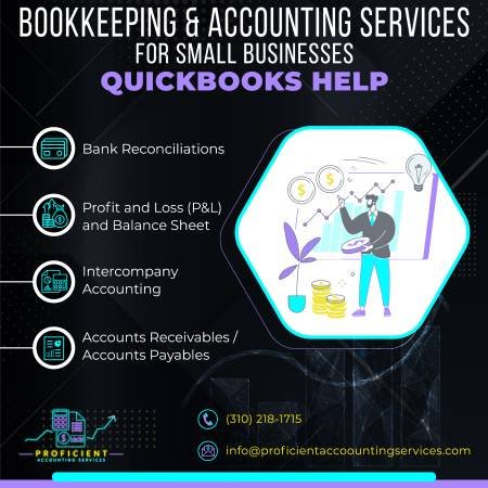 Bookkeeper for Small Business - Tax Prep, Payroll &amp; Bookkeeping (LA - All Los Angeles Areas - Valley, Central LA, West LA)