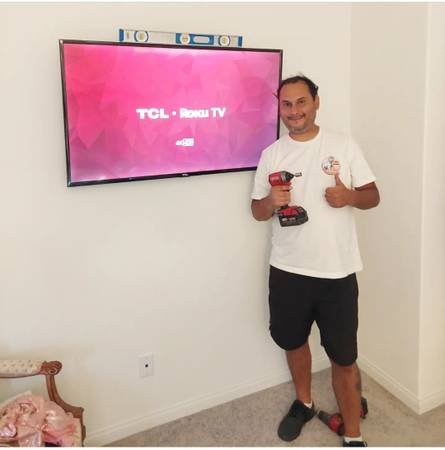 TV Mounting $50, Assembly $50, Small Chandelier $100, Ring Camera $50 (LA County, Floodlight $80, Curtains $30, Light Fixture $70)