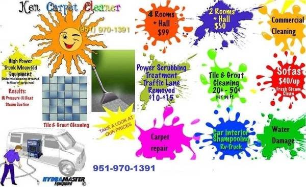 TILE GROUT-CARPET FURNITURE CLEANING $39 FLOOR STRIP/WAX CLEANER (951-970-1391 .SINCE 1988. NO UP SALES)