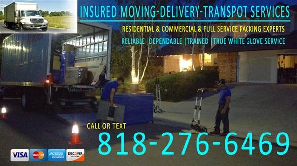 Small or Large Jobs, Fully Equipped Movers and Delivery Experts - Reliable! (Service 7 Days a Week and Any Holiday, Local and Long Distance)