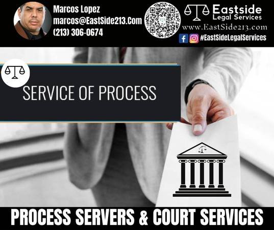 COURT SERVICES and REGISTERED PROCESS SERVERS, local and nationwide (Los Angeles)