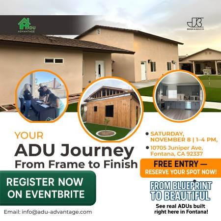 Last Chance! ADU Showcase Open House – Tour Real Backyard Homes in San Bernardino County
